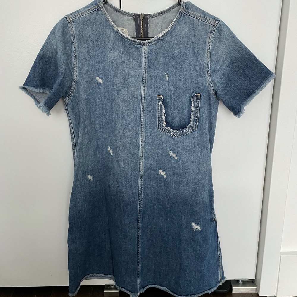 Current elliott look a like denim dress